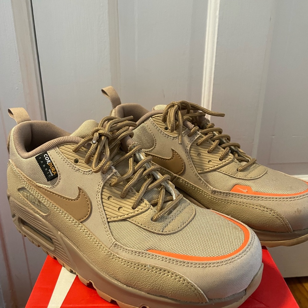 Nike Air Max Men's Sneakers - Beige and Orange